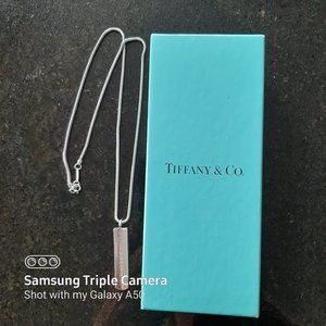 Tiffany sterling silver pendant necklace